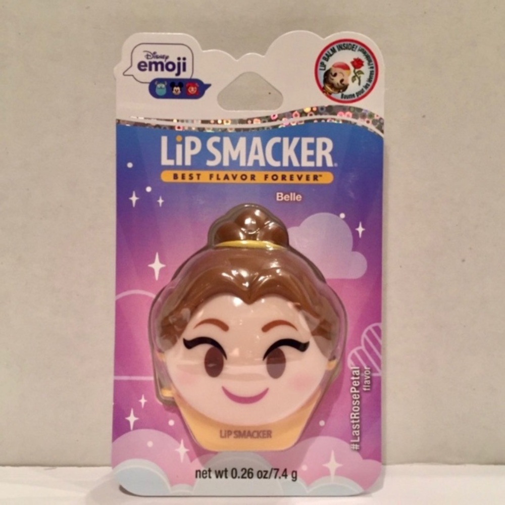NEW/RARE Disney Emoji Stackable “Belle” Lipsmacker - Picture 1 of 6